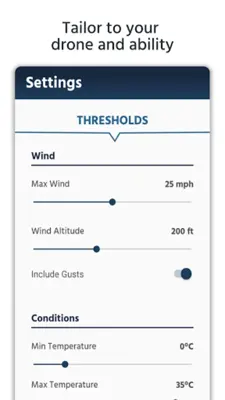 Dronecast - Weather & Fly Map android App screenshot 0