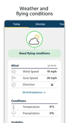 Dronecast - Weather & Fly Map android App screenshot 4